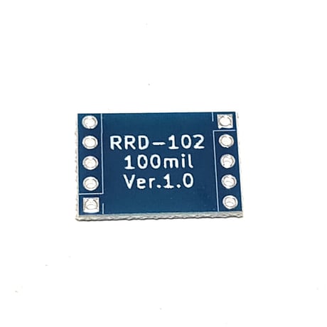 超小型FMラジオモジュール(RDA5807M)ピッチ変換基板