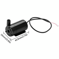 低騒音小型水中ポンプ (100L/h)(上凸モデル) (ブラック)
