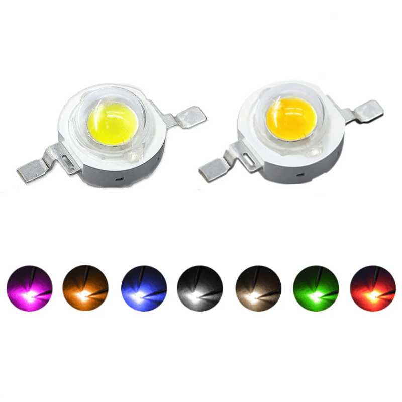 ハイパワーLED (1W/3W) (白/赤/緑/青/黄) | 電子工作ステーション ハイパワーLED (1W/3W) (白/赤/緑/青/黄) | 電子工作ステーション
