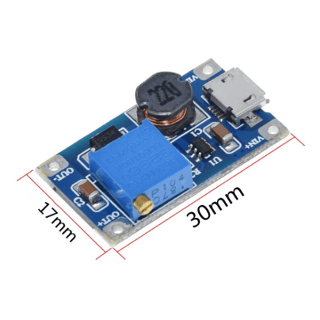 DCDC昇圧ブーストステップアップ (MT3608)(Type-B/Type-C)