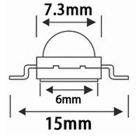 RGBハイパワーLED (3W) (4Pin)