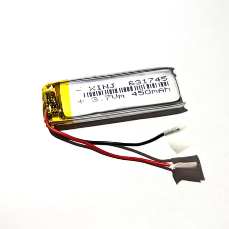 リチウムポリマー電池 (3.7V)(250mA/450mA/900mA)