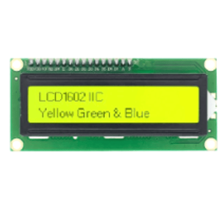 LCDディスプレイ (LCD1602A)(シリアルインタフェースボードモジュール付き)(青モデル/黄緑色モデル)