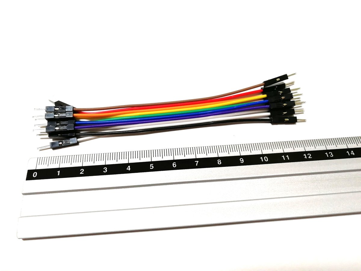 ジャンパーワイヤー 多色 約20cm 1セット10本　300セット ジャンパーワイヤー 1セット(10色×1本) | 電子工作ステーション