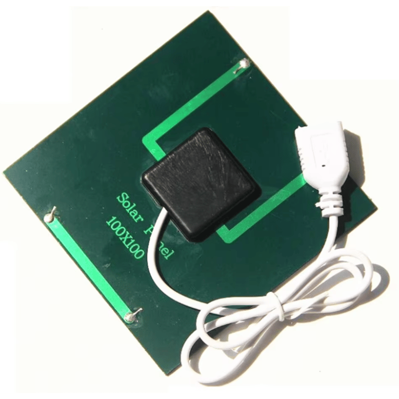USB付きソーラーパネル (5V/5W)(100mm×100mm) | 電子工作