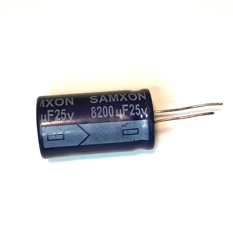 電解コンデンサー8200μF 25V 85℃ | 電子工作ステーション