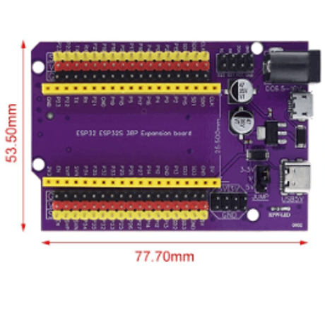 ブレイクアウト拡張ボード (ESP32開発ボード用) (38Pin)
