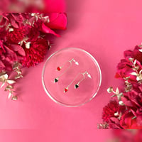 迷える乙女♥ガラスのハートピアス/イヤリング[金具交換０円*ﾟ]