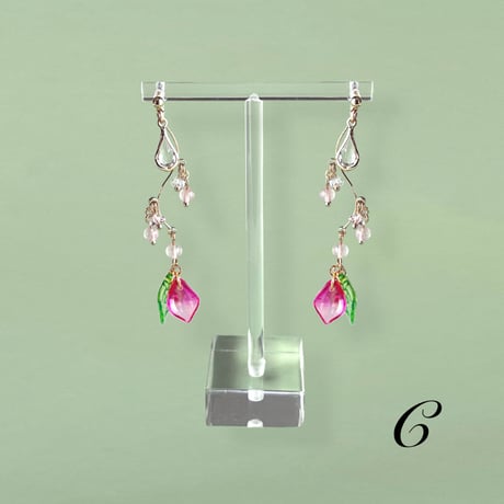 A～Cタイプ 桜ピンクシリーズ«ピアス/イヤリング»変更０円*ﾟ