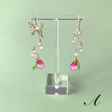 A～Cタイプ 桜ピンクシリーズ«ピアス/イヤリング»変更０円*ﾟ