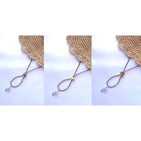 ハットクリップ-クリスタルボール20mm-