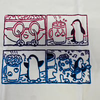 ピエーポ！Tシャツ Sサイズ 白／ 村岡マサヒロ展「4コマの家」