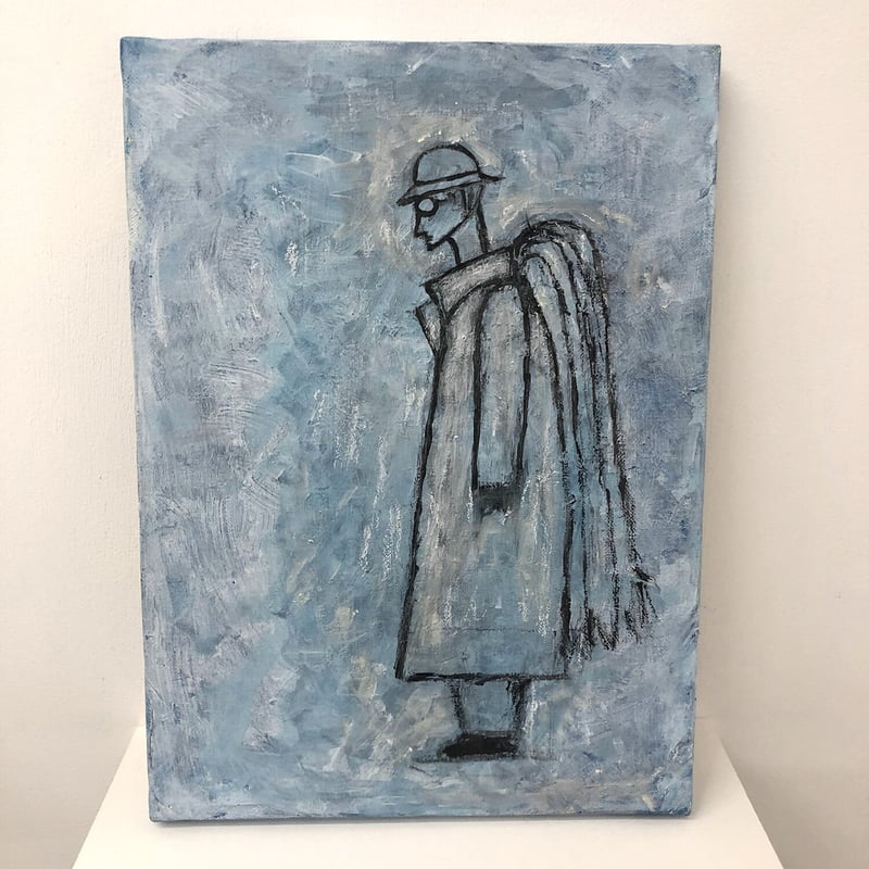 古い絵画 楽天市場】木村 捷司「白い家（チュニス・チュニジア共和国首都