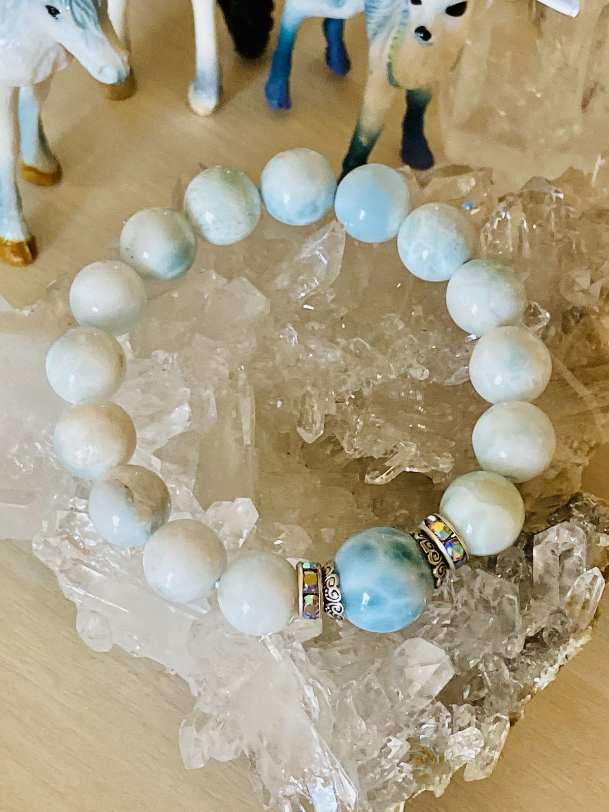 心の海を静めるラリマー】穏やかな波のような癒しをあなたの手元に  