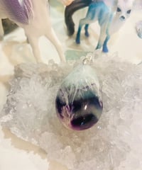 天使が宿るエンジェルフェザーフローライトペンダントトップ
