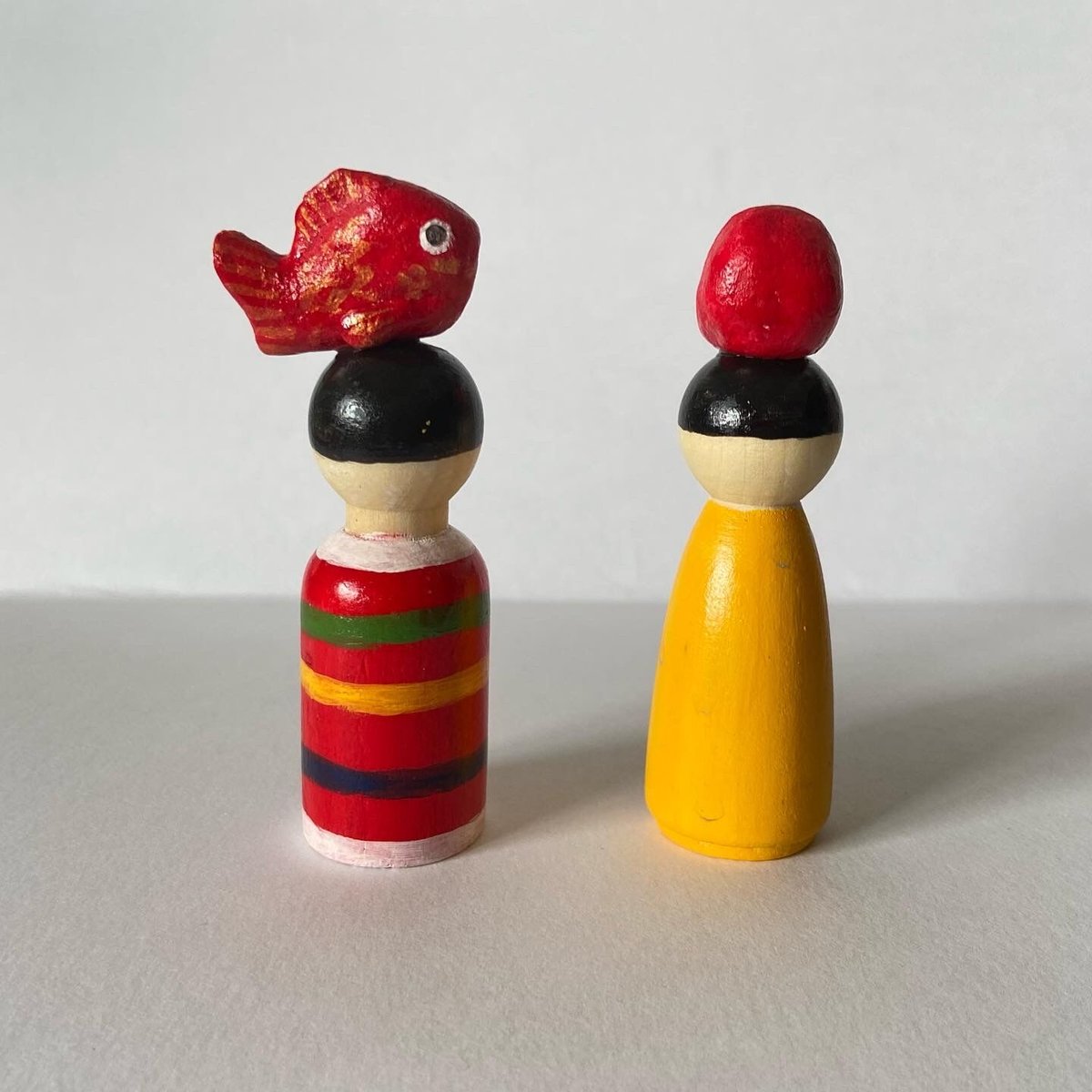 のっけこけし (ダルマ) | コビトのらくがき