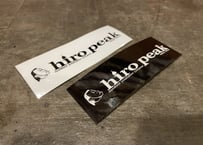 hiropeak 　高品質　耐水ステッカー (黒白2枚セット）