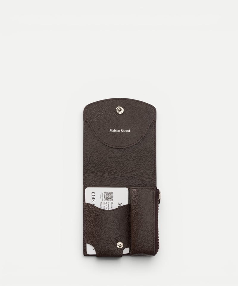 maison sbond ミニウォレット Kaz Teto brown | Maison Sbond