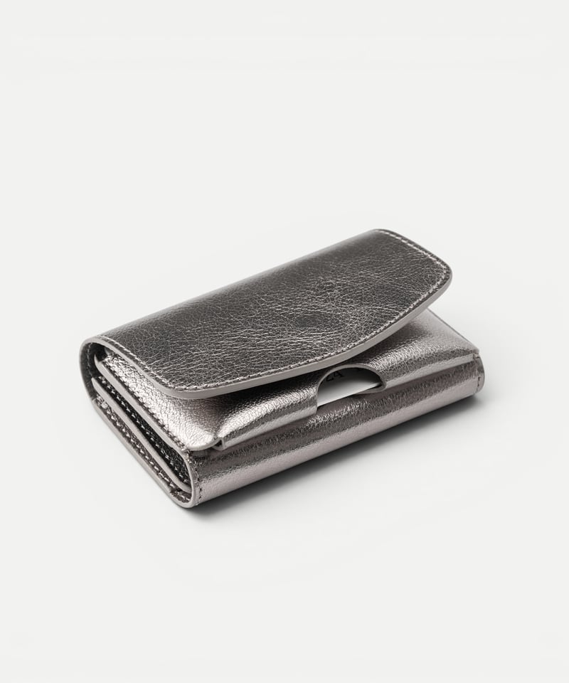 メゾンエスボンド　ウォレット　シルバー Amy Metal | Maison Sbond