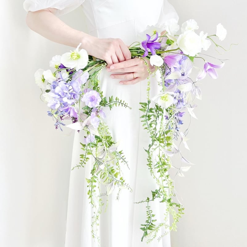 ウエディングブーケバレリーナブーケ 造花