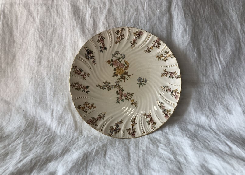 Sarreguemines　ルイ15世　プレート　フランスアンティーク【G】 Sarreguemines【Louis XV】ルイ15世深皿24cm_A/サルグミンヌ