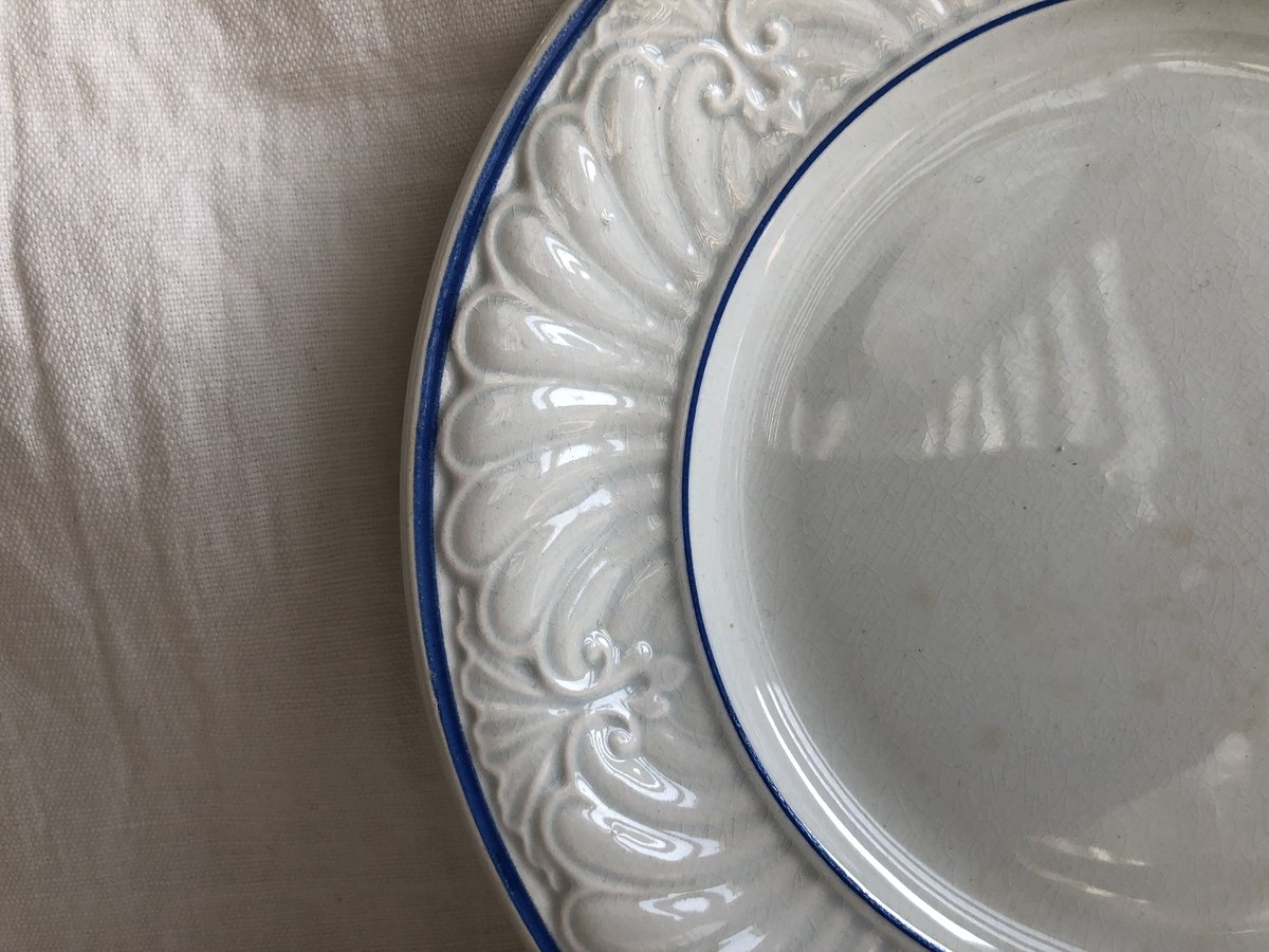 クレイユ エ モントロー Creil et Montereau レリーフ皿 Creil et