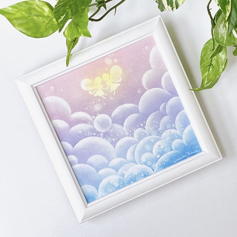 パステルアート│妖精の約束（原画15×15㎝） | Sowaka's GALLERY
