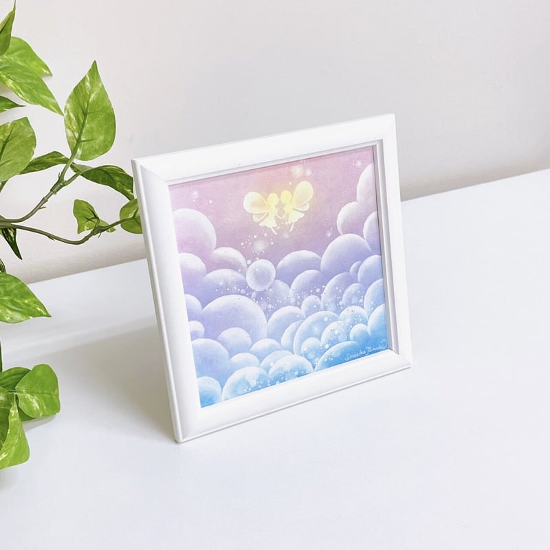 パステル原画】絵柄9種展開 Lila作 原画「丸の光#1」真作保証