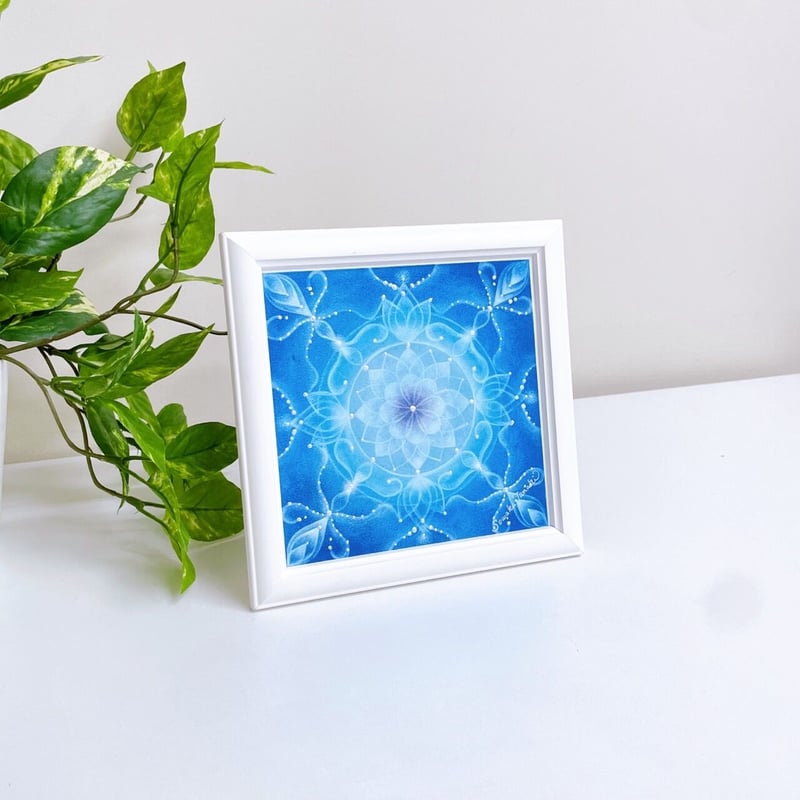 パステル曼荼羅アート│淑（原画15×15㎝） | Sowaka's GALLERY