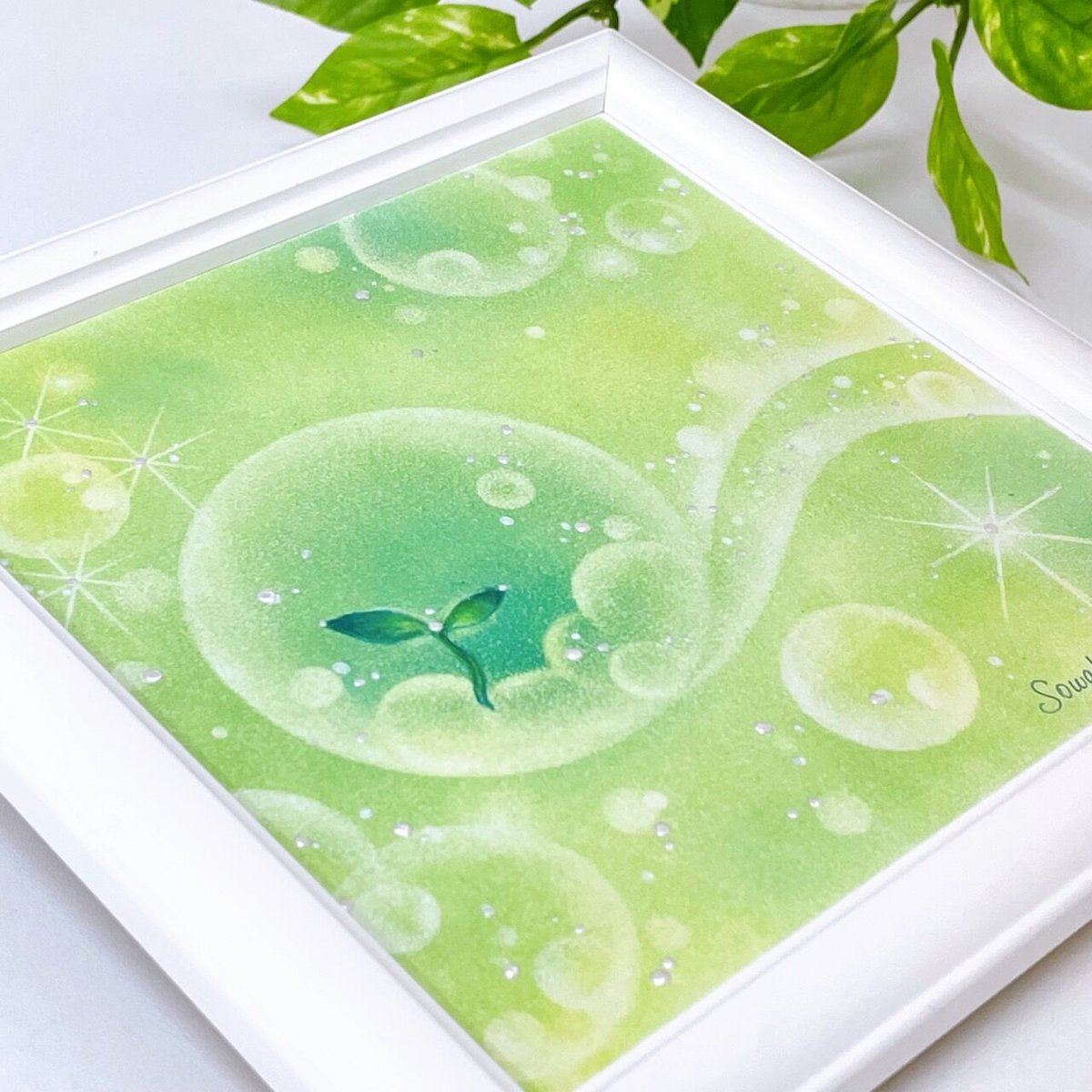 守護天使原画１点物パステル画値下げしました。 天使 | ヒーリングアート販売 HYM PLANET