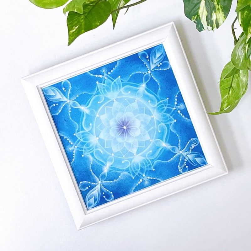 パステル曼荼羅アート│淑（原画15×15㎝） | Sowaka's GALLERY