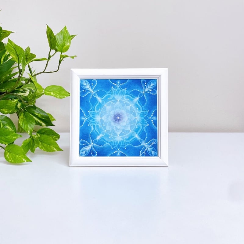 パステル曼荼羅アート│淑（原画15×15㎝） | Sowaka's GALLERY