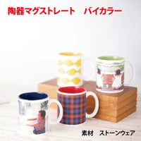 陶器マグストレート　バイカラー