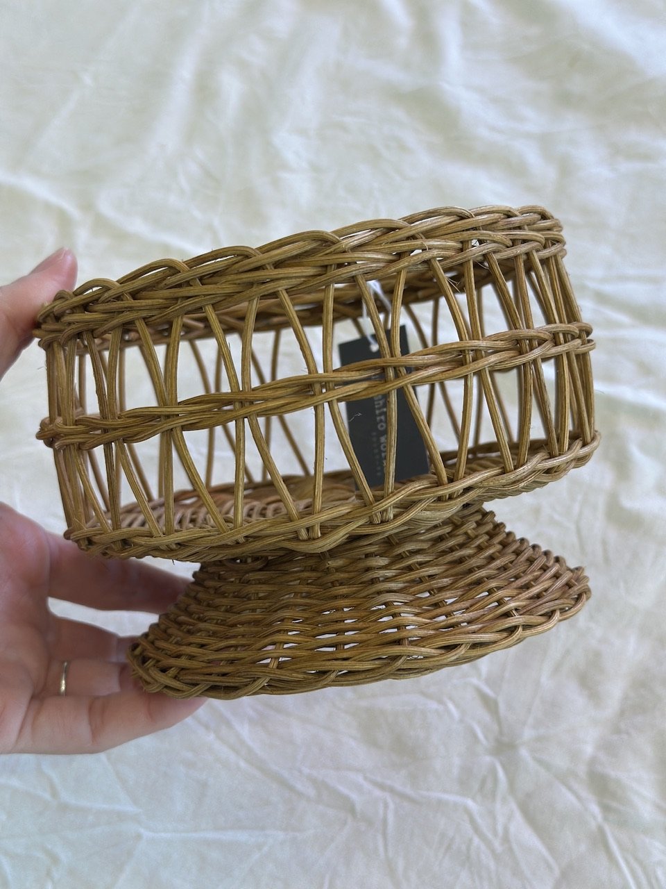 ラタン編みのコンポート皿（kuroshiro works） | 撓撰 _tawawa_