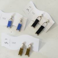 真鍮コラボ ビーズピアス/イヤリング（円 環 _marutama_）