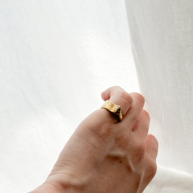 邂逅 溶け出す真鍮のリング（namida works） | 撓撰 _tawawa_