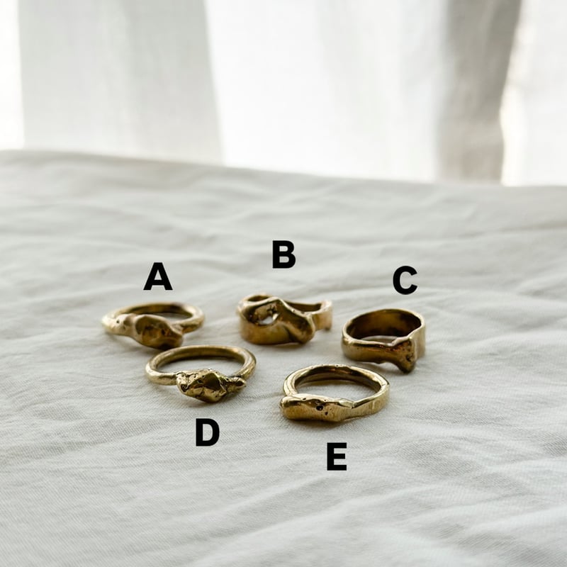 邂逅 溶け出す真鍮のリング（namida works） | 撓撰 _tawawa_