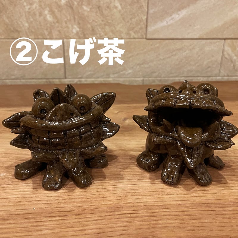 笑福シーサー【大】 1対（2体セット） | 幸せを呼ぶシーサー&茶碗