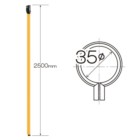 建築支障用 防護管 φ35×2.5m (20本セット)