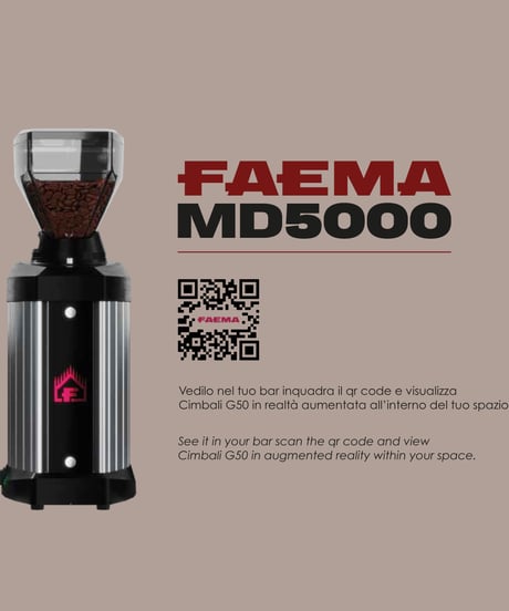 FAEMA MD5000（エムディ5000） エスプレッソミル　バリスタ研修付き
