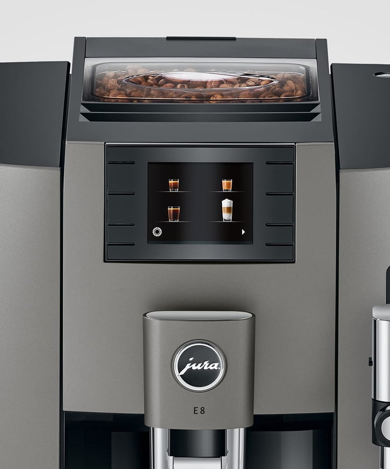 JURA ブルーマチックジャパン 全自動コーヒーマシンE8 G2 JURA（ユーラ）E8 G2 Dark Inox 全自動エスプレッソマシン（100V