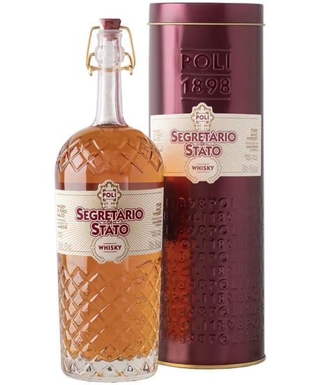 ポーリ　セグレタリオ ディ スタート イタリアンウィスキー 缶入り/ POLI SEGRETARIO DI STATO