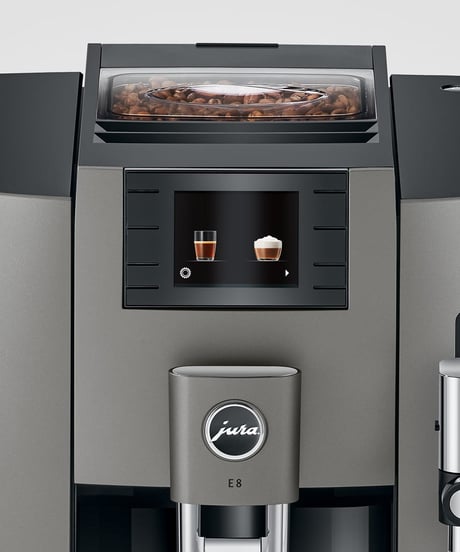 JURA（ユーラ）E8 G2 Dark Inox　全自動エスプレッソマシン（100Vタンク式）  中古機