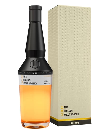 プーニ　イタリアン・モルト・ウィスキー・ゴールド【化粧箱入】 / PUNI THE ITALIAN MALT WHISKY GOLD