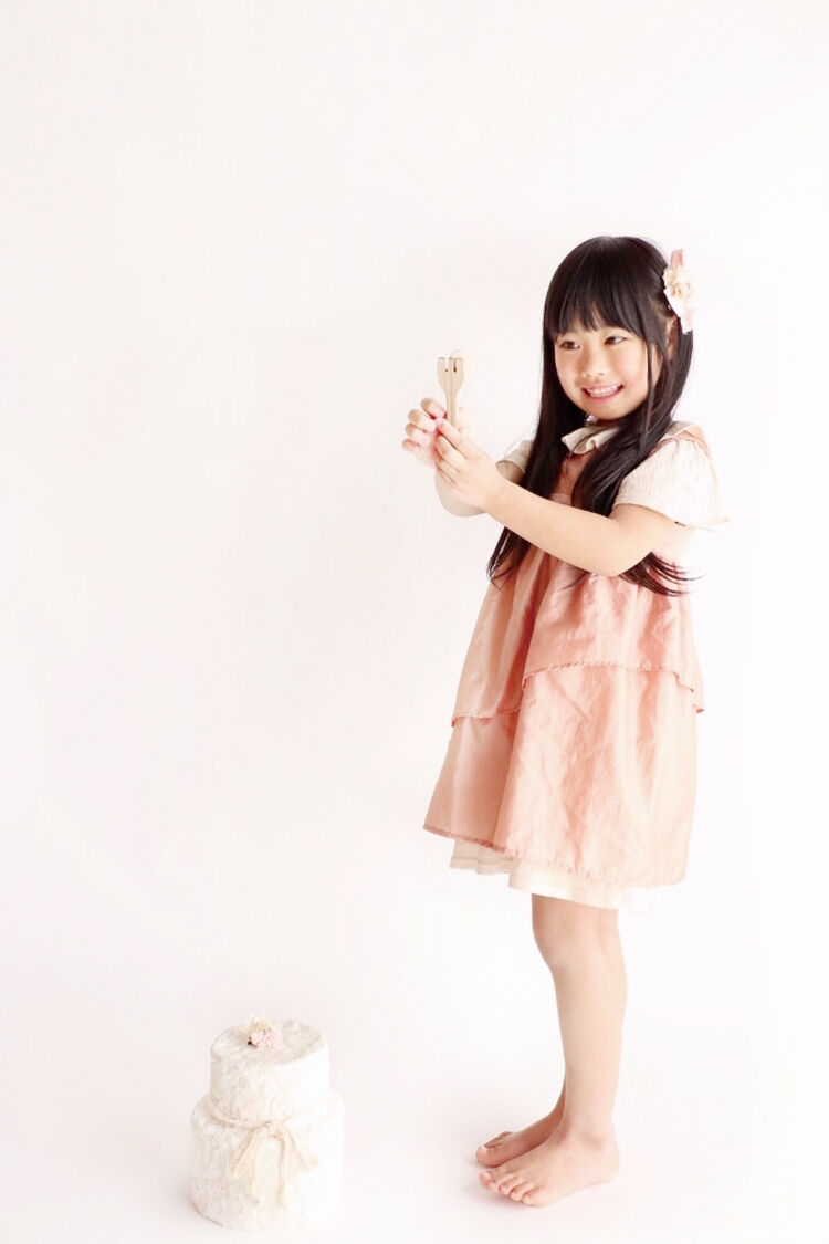ドレスエプロンGirls オレンジピンク | LibeRimater