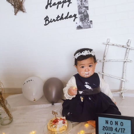 【出産祝いや各種ギフトにおすすめ！】ドレスエプロンBaby　クラシカルネイビー