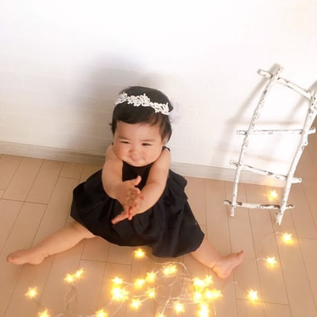 【出産祝いや各種ギフトにおすすめ！】ドレスエプロンBaby　クラシカルネイビー