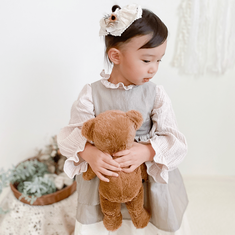 出産祝いや各種ギフトにおすすめ！】ドレスエプロンBaby シャンパン
