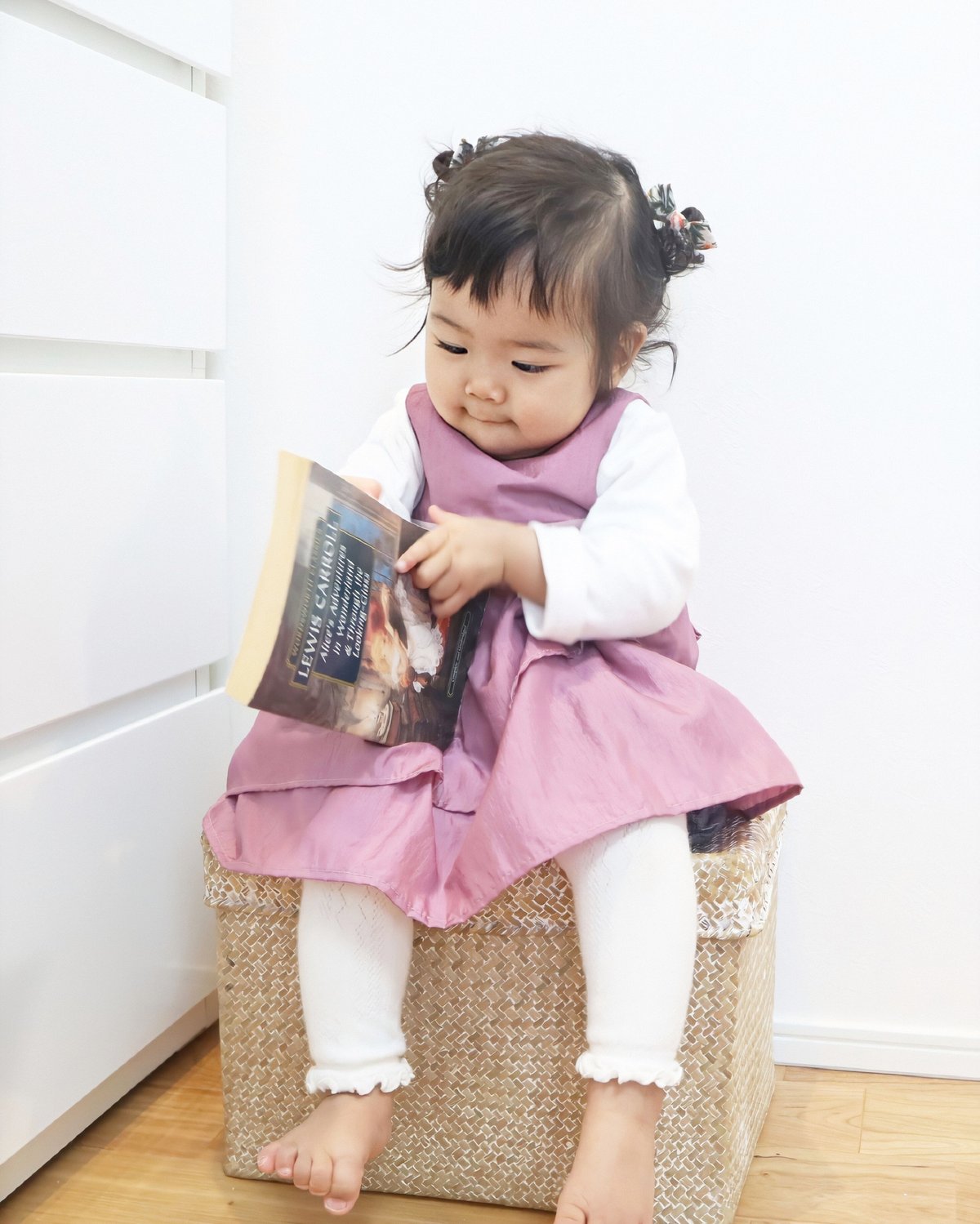出産祝いや各種ギフトにおすすめ！】ドレスエプロンBaby パープル 