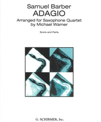 【50482658】バーバー：弦楽のためのアダージョ（サクソフォン四重奏SATB）